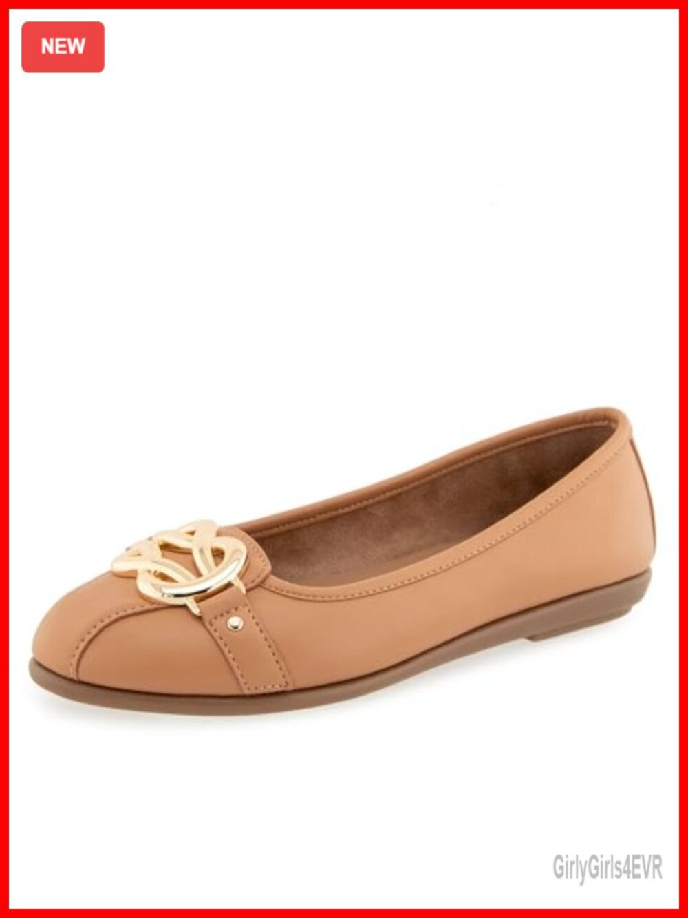 Aerosoles Big Bet Flats Faux Leather Ortholite Cushioned Comfort Slip-On